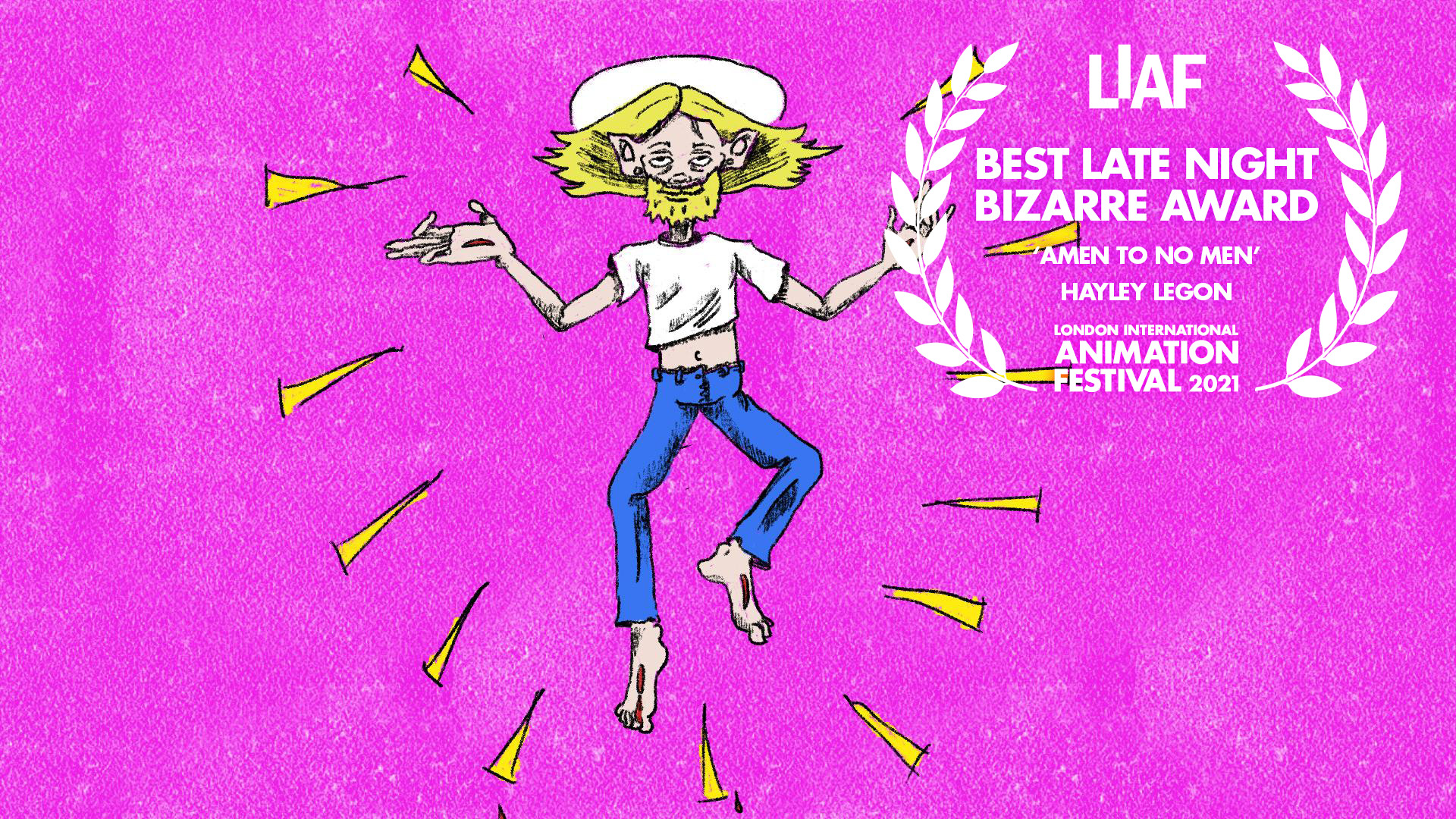 Best Late Night Bizarre Award, Amen to No Men, Hayley Legon, LIAF, London International Animation Festival