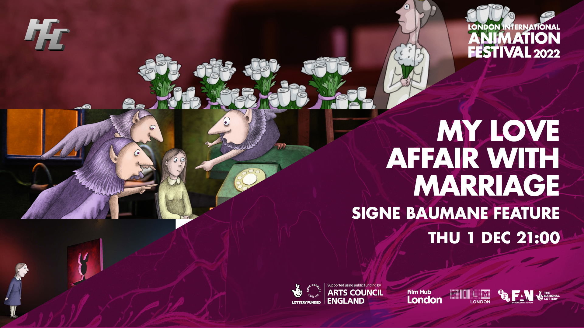 LIAF, London International Animation Festival, Signe Baume, My Love Affair with Marriage
