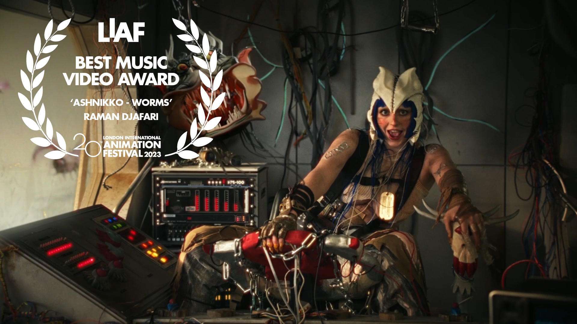 LIAF, London International Animation Festival, Best Music Video Award, Ashnikko - Worms, Raman Djafari