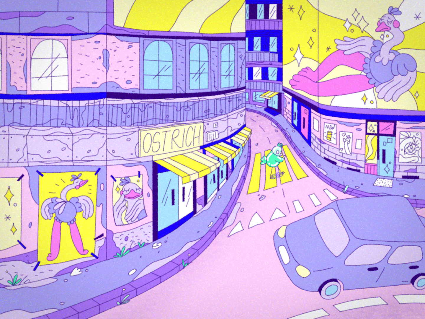 Ostrich, Marie Kenov, LIAF, London International Animation Festival